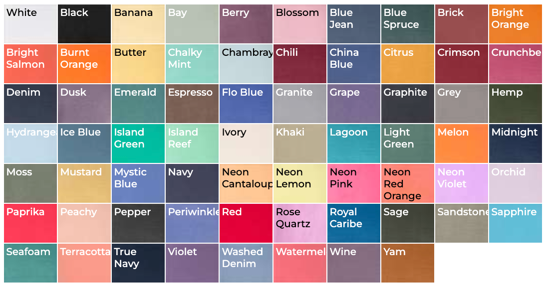 COMFORT COLORS PREMIUM HEAVY COTTON