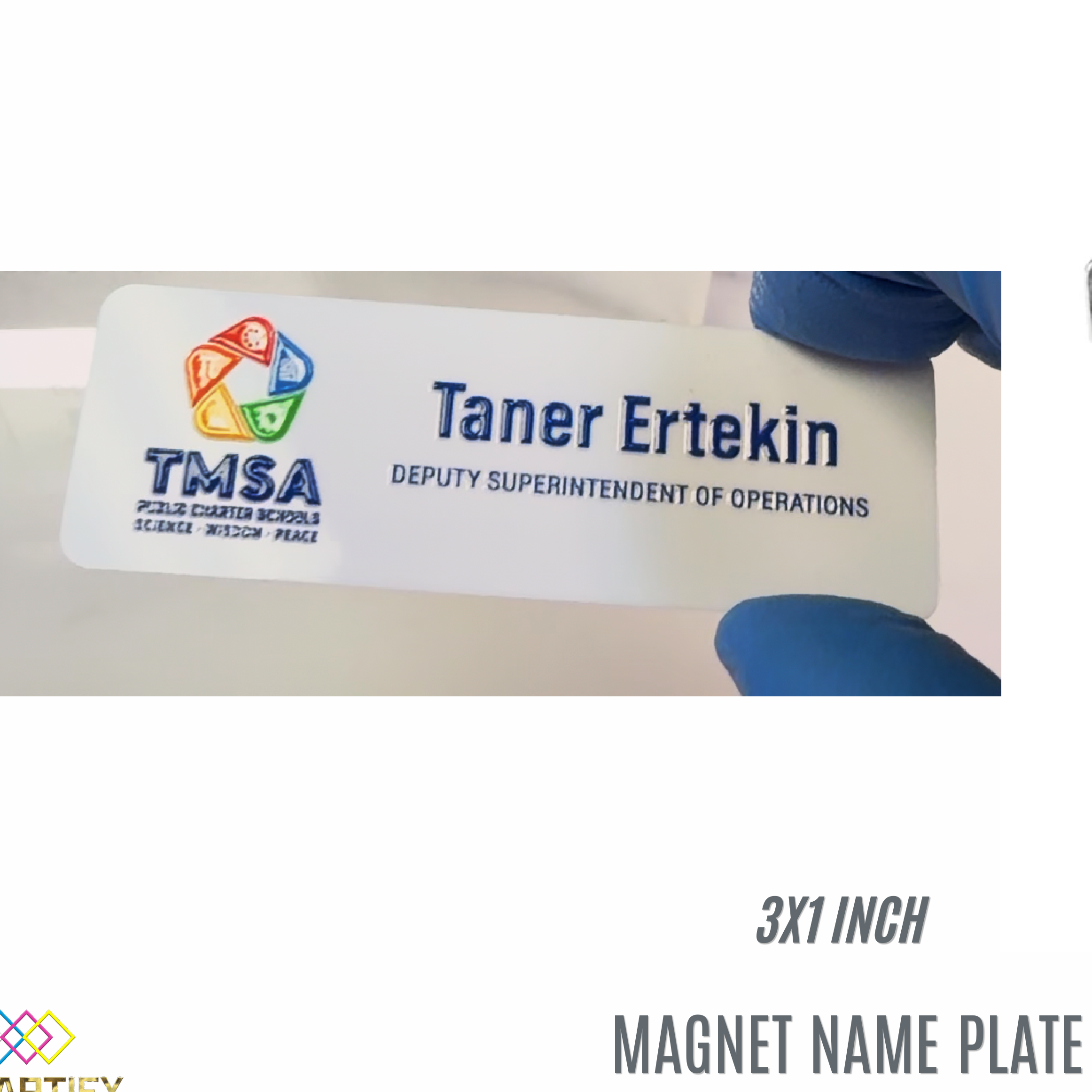 3x1 Inch Magnet Name Plate